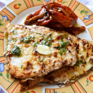 Nonna’s crumbed swordfish