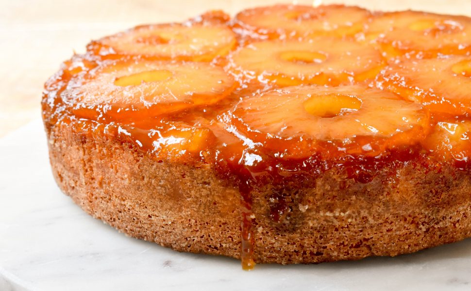 Easy Caramelized Pineapple upside-down cake | A Video Recipe
