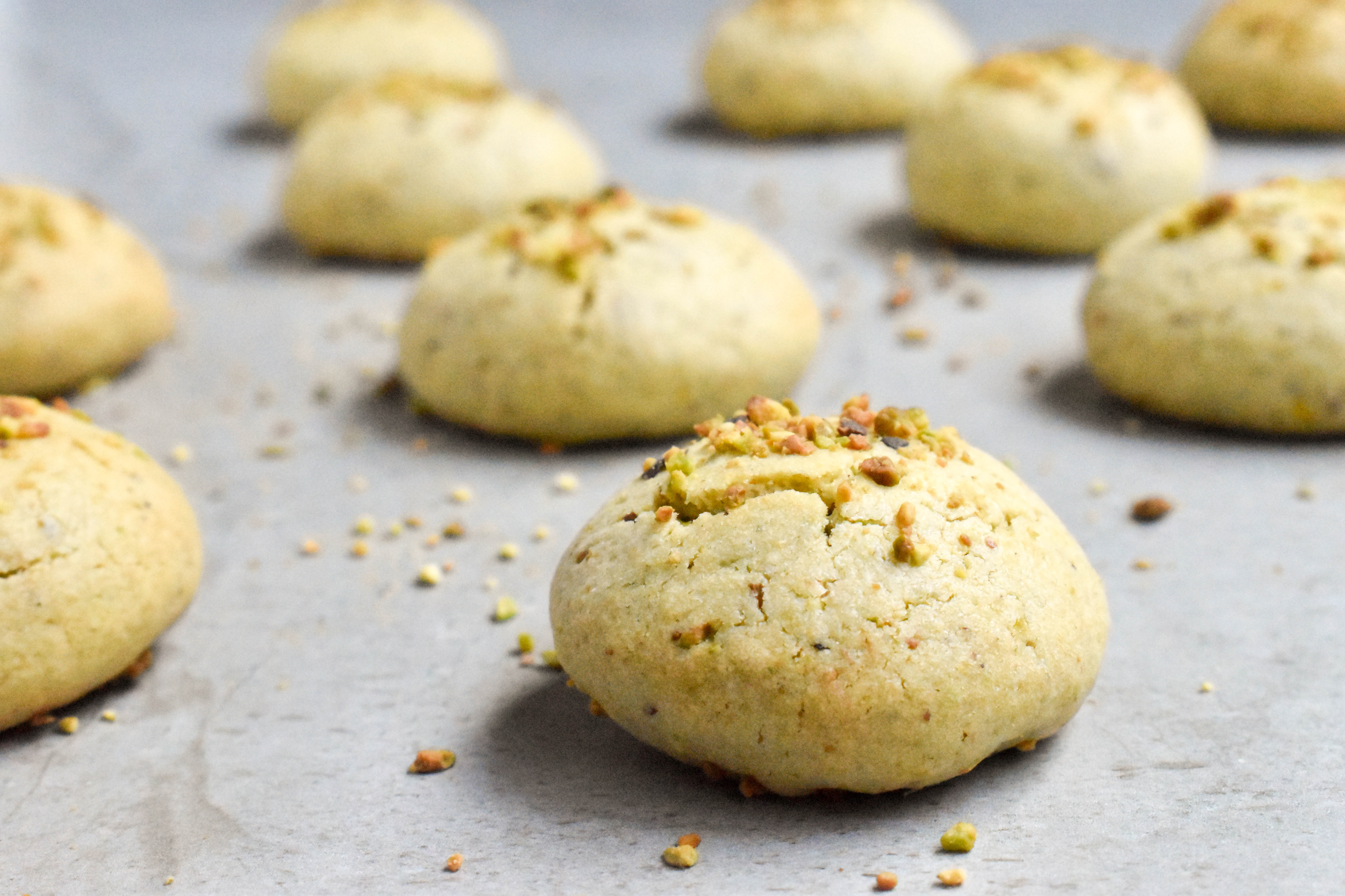 Italian pistachio lemon cookies