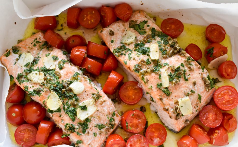 Baked Italian Salmon